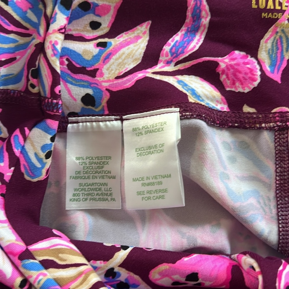 Lilly Pulitzer UPF 50 Luxletic 24" South Beach High Rise Midi Legging, NWT - Picture 7 of 9